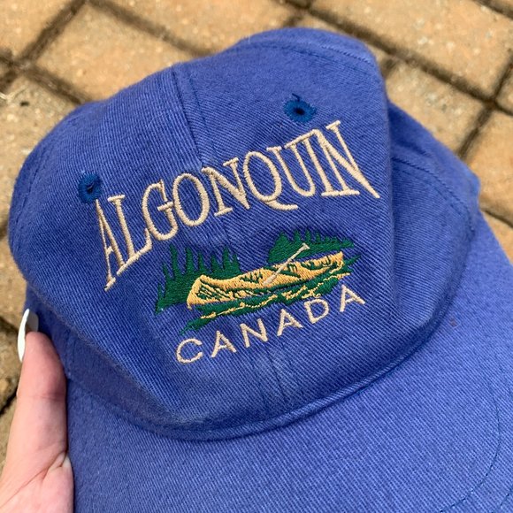 Vintage Blue Algonquin Canada Embroidered Hat - Picture 2 of 5